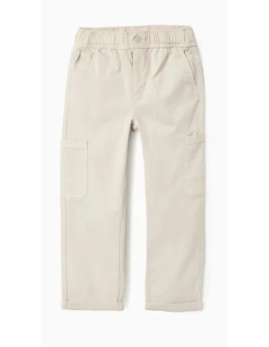 Pantalón Cargo para Niño en Beige