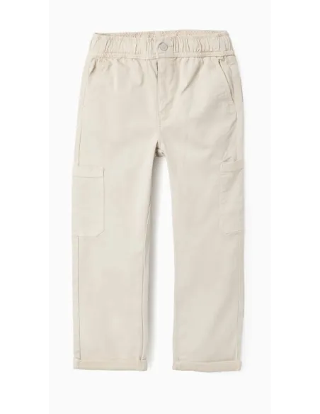 Pantalón Cargo para Niño en Beige