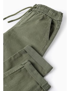Pantalón con cintura elástica y cordón "Slim" 2